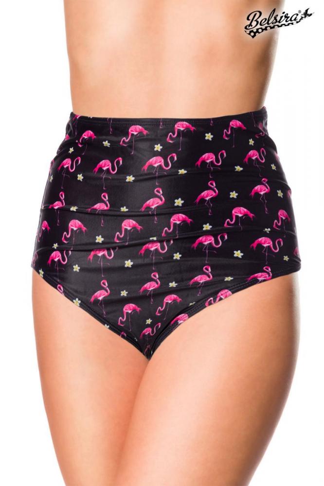 Hög bikinitrosa med flamingos - Rockabillybutiken. com 